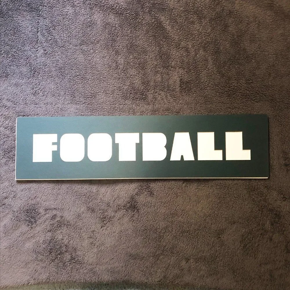 7x28 Hunter‎ Green Football Photo Mat